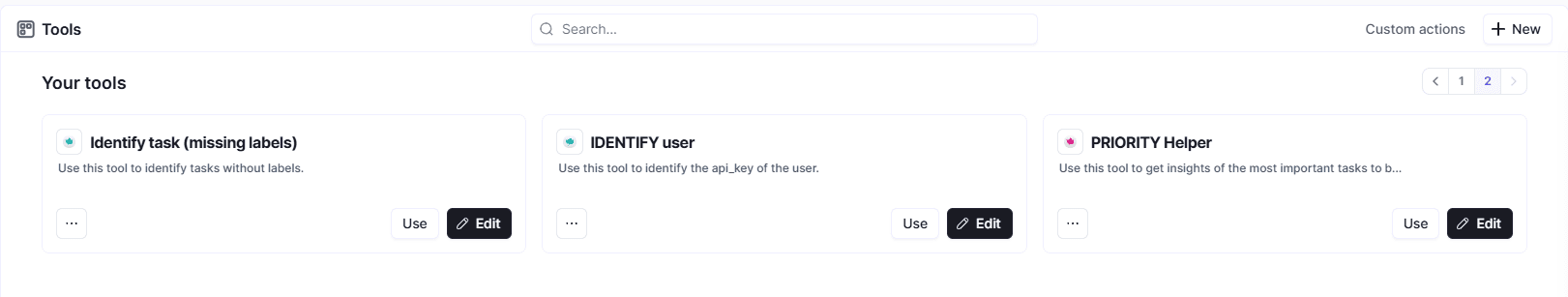 Relevance.ai — custom multi-step agent tools