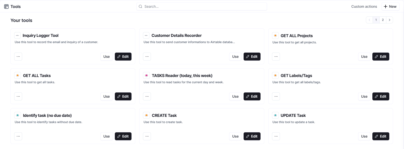Relevance.ai — autonomous agent tool library